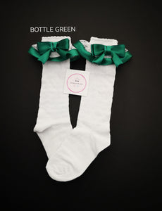 Frilly Lace Knee Bow Sock
