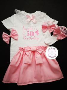 Birthday Skirt Whole Outfit 6m -10 years