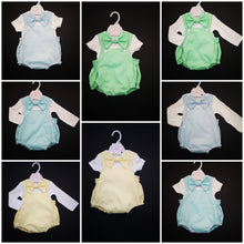 Load image into Gallery viewer, Plain Baby Boy Romper 2 piece outfit 0m-24 months