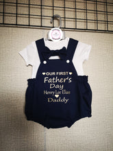 Load image into Gallery viewer, Father&#39;s Day Romper Whole Outfit 0m -24 months