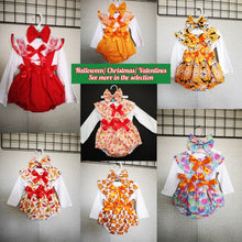 Load image into Gallery viewer, Halloween/Christmas/Valentines Prinny Bloomer 3 piece Outfit 0m -24 months