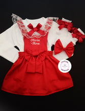 Load image into Gallery viewer, Plain Pinafore Personalised Dress Outfit 0m - 10 years