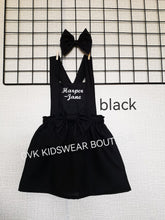 Load image into Gallery viewer, Plain Pinafore Personalised Dress Outfit 12m - 10 years