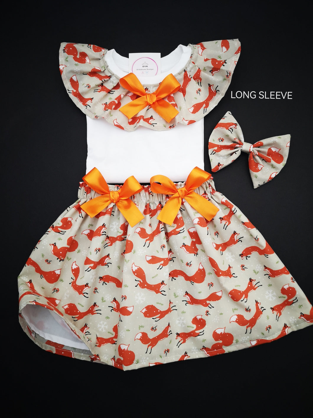 Handmade Skirt 3 piece Outfit Newborn - 5 years