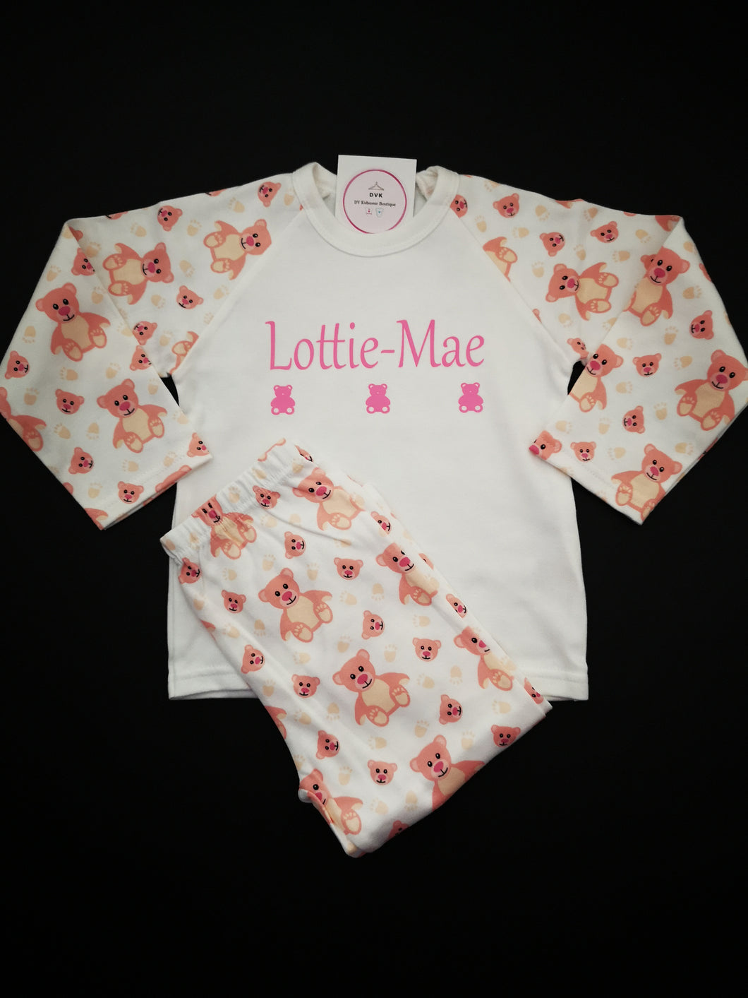 Pyjama's with Child Name 1-2 years