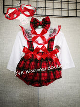 Load image into Gallery viewer, Tartans Prinny Bloomer 4 piece Outfit Newborn -24 months