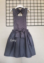 Load image into Gallery viewer, Plain Pinafore Dress and Hairbow 0m - 10 years