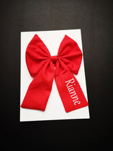 Load image into Gallery viewer, Personalised long tail bow