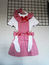 Load image into Gallery viewer, Gingham Pinafore Square Dress Whole Outfit 0m - 12 years