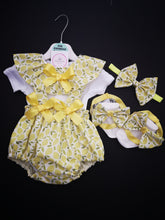 Load image into Gallery viewer, Fruity Prinny Bloomer 4 piece Outfit Newborn -24 months
