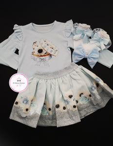 Neon Skirt 4 piece Outfit 1-3 years TRUE Size (READY TO POST)