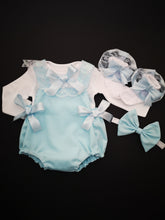 Load image into Gallery viewer, Plain Romper 4 piece Outfit Newborn -24 months
