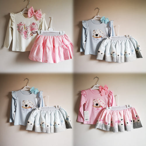 Neon Skirt 3 piece Outfit 1-3 years TRUE Size (READY TO POST)