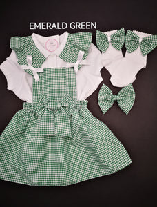 Gingham Pinafore Dress School Uniform Outfit 2 years - 13 years