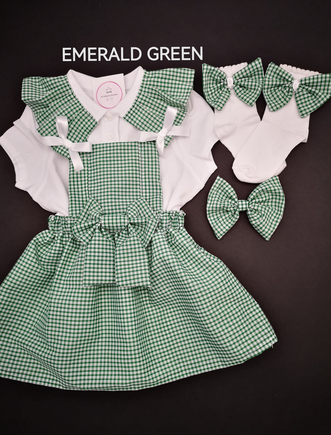 Gingham Pinafore Dress School Uniform Outfit 2 years - 13 years