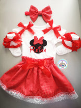 Load image into Gallery viewer, Minnie Inspired Birthday Whole Outfit Newborn -5 years