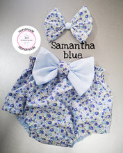 Load image into Gallery viewer, Blue Samantha Bloomer Outfit Newborn -24 months