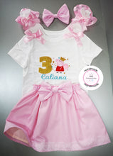 Load image into Gallery viewer, Peppa Skirt Birthday Whole Outfit 0m -5 years