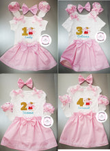 Load image into Gallery viewer, Peppa Skirt Birthday Whole Outfit 0m -5 years