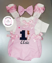 Load image into Gallery viewer, Flopsy Bunny Birthday Romper Outfit 0m - 24 months