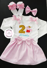 Load image into Gallery viewer, Peppa Skirt Birthday Whole Outfit 0m -5 years