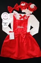 Load image into Gallery viewer, Plain Pinafore Personalised Dress Outfit 0m - 10 years