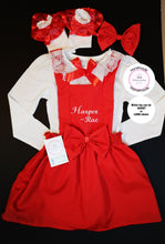 Load image into Gallery viewer, Plain Pinafore Personalised Dress Outfit 0m - 10 years