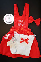 Load image into Gallery viewer, Plain Red Believes Pinafore Dress Outfit 0M -10 years