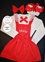 Load image into Gallery viewer, Plain Pinafore Personalised Dress Outfit 0m - 10 years