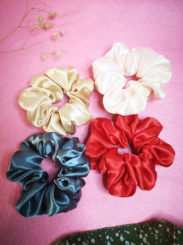 Silky Satin Scrunchies Hair Accessories