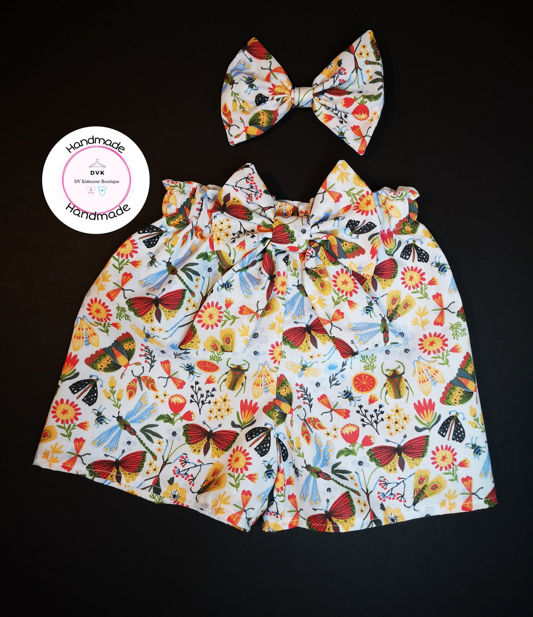 Wild Butterfly Short and Hairbow 0m - 5 years