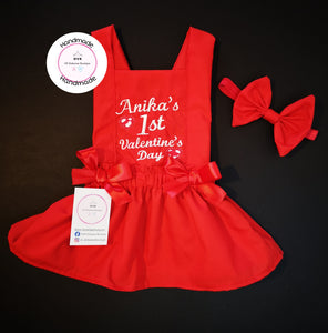 First Valentine's Day Outfit 0m - 24 months