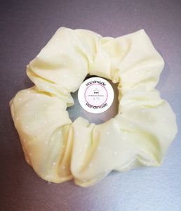 Dotty Lemon Scrunchie