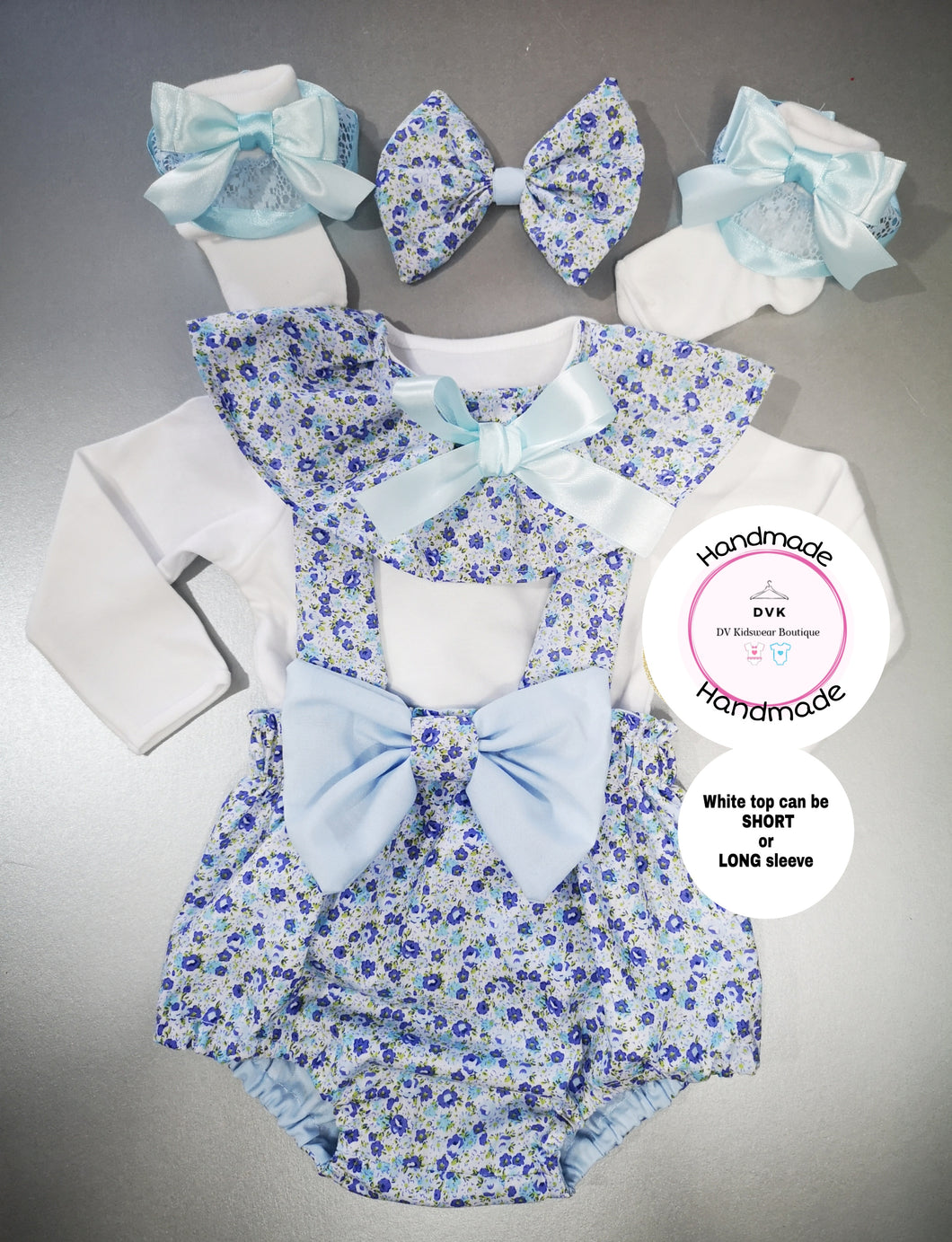 Blue Samantha Bloomer Outfit Newborn -24 months