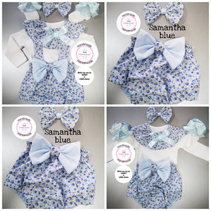 Blue Samantha Bloomer Outfit Newborn -24 months