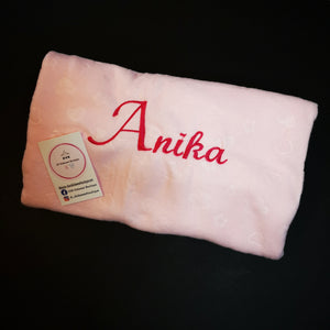 Personalised Blanket Pink / Blue / White