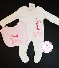 Load image into Gallery viewer, 2 piece set ( sleepsuit bib )