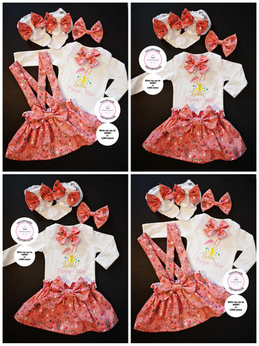 Coral Bunny First Easter Whole Outfit 0m - 24 months