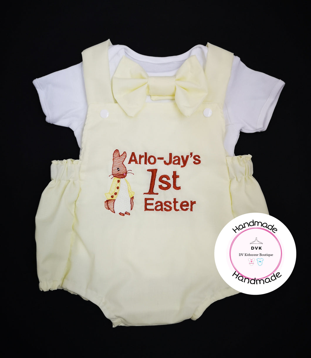 Peter Bunny Easter Romper Outfit 0m -24 months