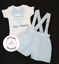 Load image into Gallery viewer, Mothers Day Dungaree Outfit 0m-24 months