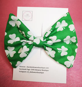 Green Shamrock Maxi Bow