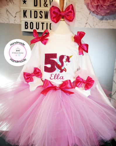 Unicorn Tutu Birthday Whole Outfit  0m - 5 years