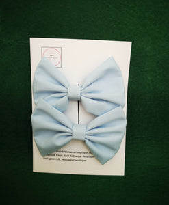 Plain Pigtail Bow 2 piece 3.5 inch