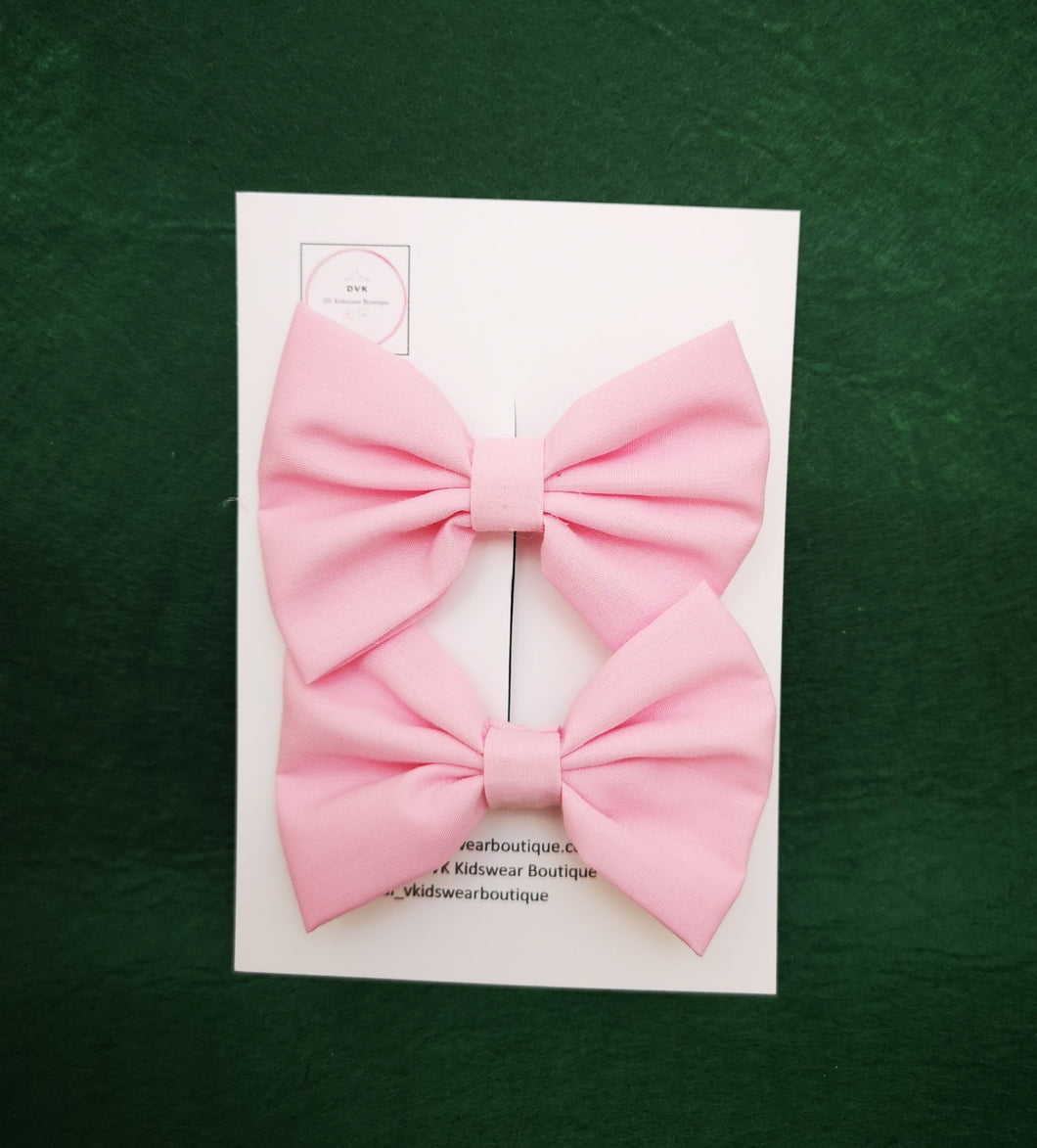 Plain Pigtail Bow 2 piece 3.5 inch
