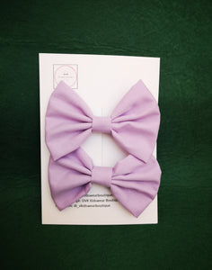 Plain Pigtail Bow 2 piece 3.5 inch