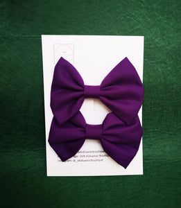 Plain Pigtail Bow 2 piece 3.5 inch