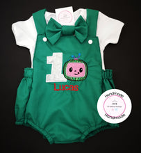 Load image into Gallery viewer, Melon Birthday Romper Outfit 0m -24 months