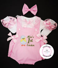 Load image into Gallery viewer, Egg Chick Easter Romper Outfit  0m - 24 months