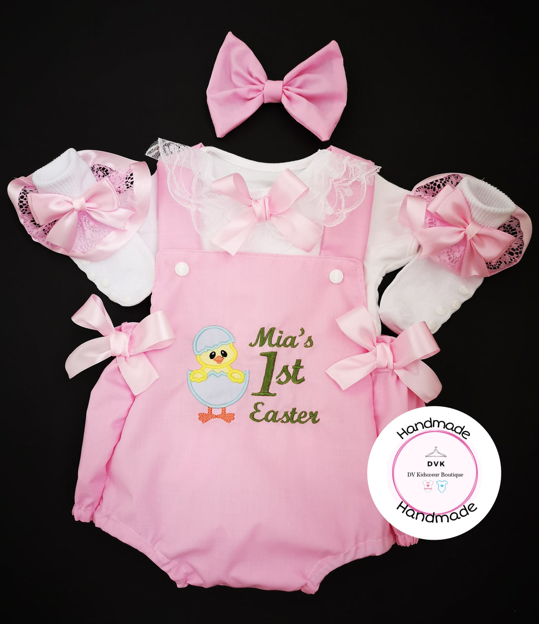 Egg Chick Easter Romper Outfit  0m - 24 months