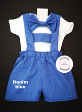 Load image into Gallery viewer, Plain Dungaree Short Whole Outfit Newborn - 5 years